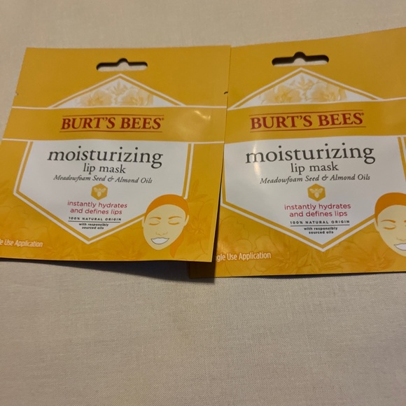 Burts Bees Moisturizing Lip Mask - Meadowfoam Seed & Almond Oils ~ 2pk. - Picture 3 of 3